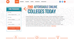 Desktop Screenshot of affordablecollegesonline.org